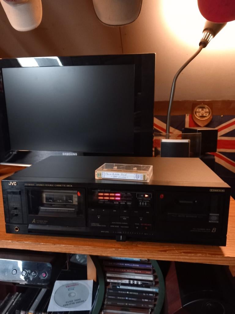 Te koop! Heel mooi JVC dubbeldeck TD-W444, Ophalen of Verzenden, JVC