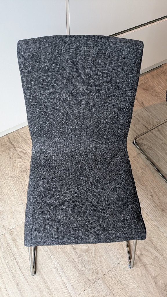 4 x IKEA VOLFGANG stoelen, Huis en Inrichting, Ophalen, Zo goed als nieuw, Grijs, Stof