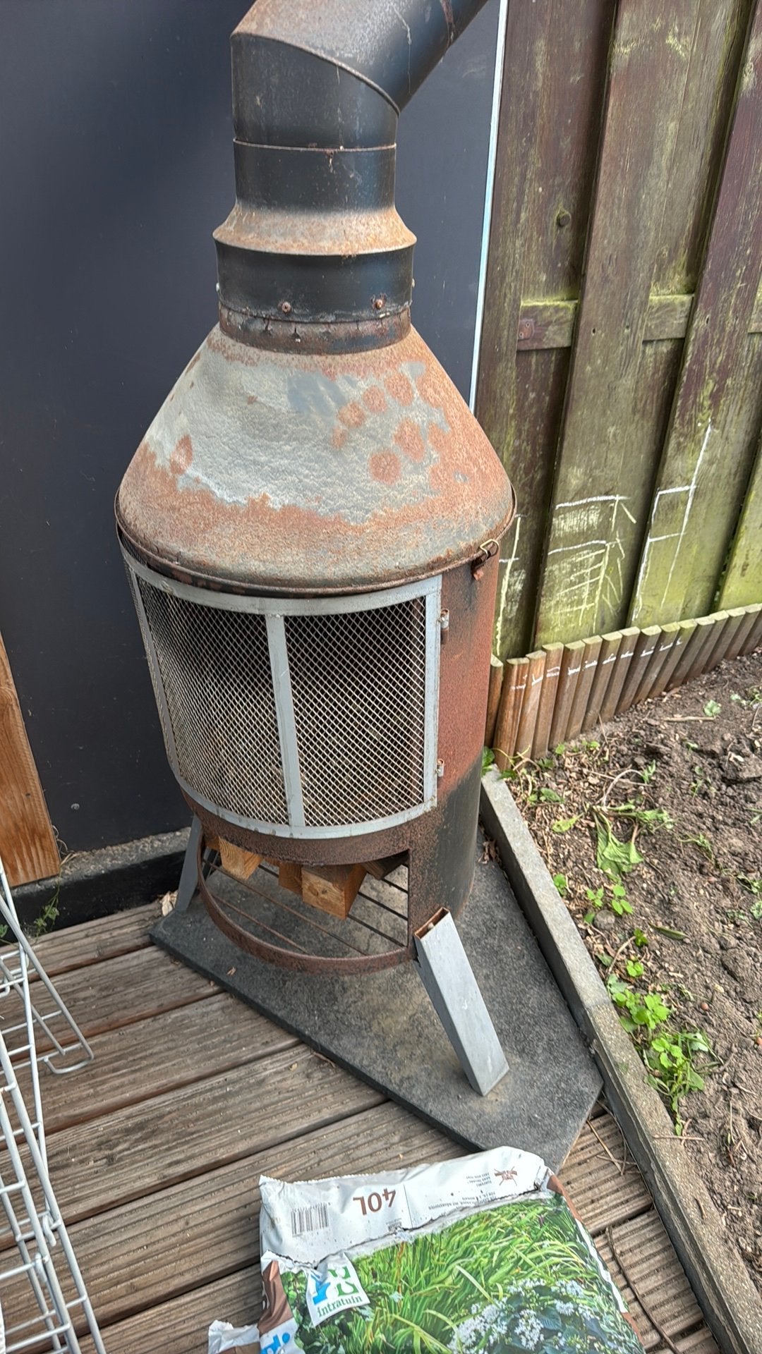 Tuin houtkachel buiten, Tuin en Terras, Ophalen, Gebruikt
