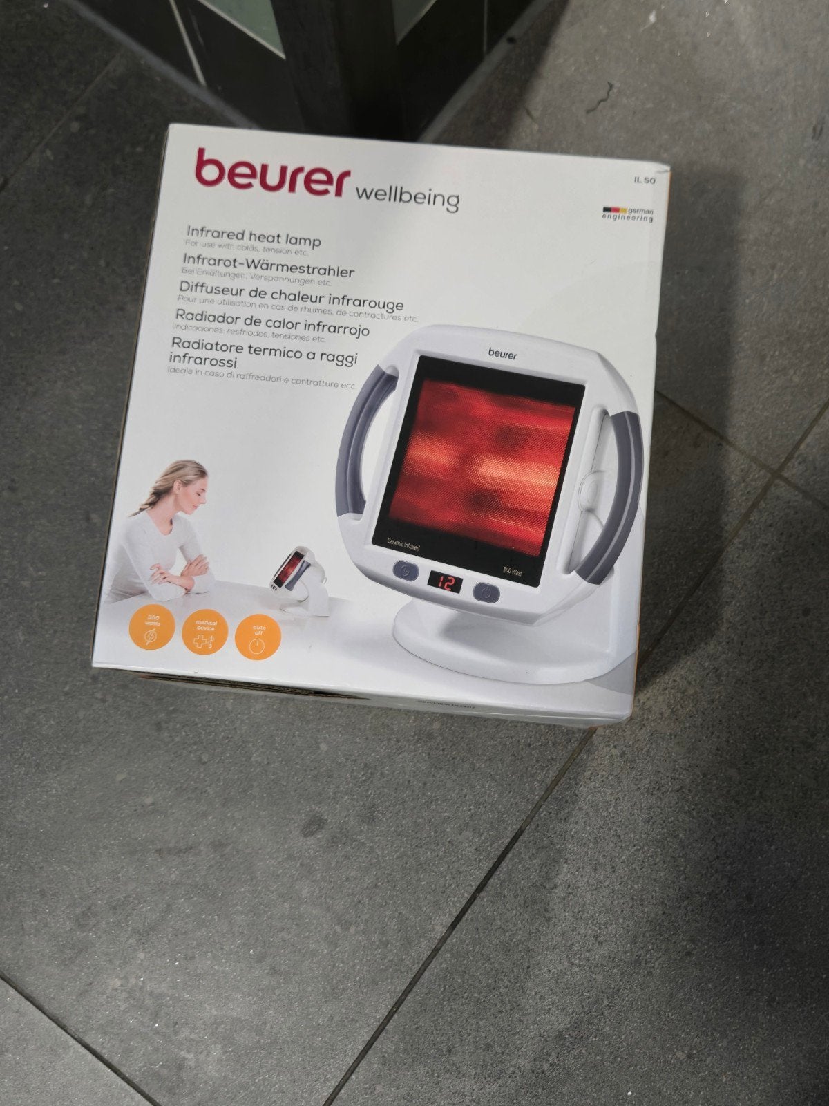 Beurer Infrarood Warmtelamp IL 50 - 300 Watt, Ophalen of Verzenden, Zo goed als nieuw, Overige typen