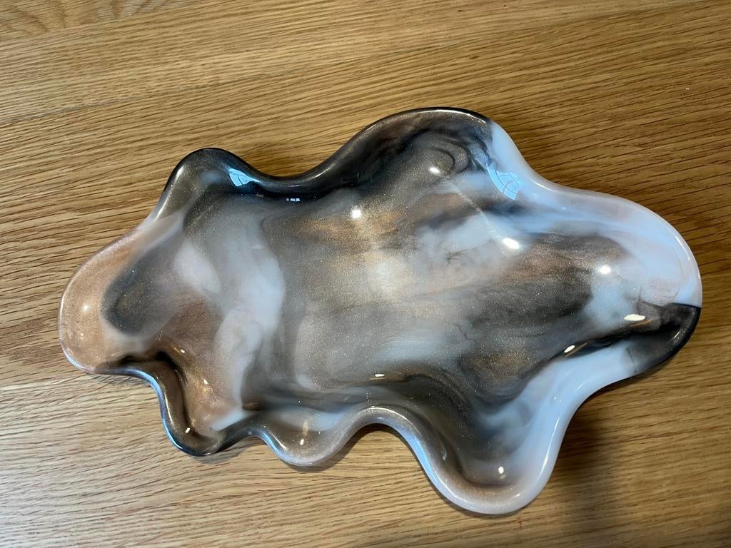 Luxe tiger lage schaal / tray van epoxy !, Ophalen of Verzenden, Nieuw, Overige vormen