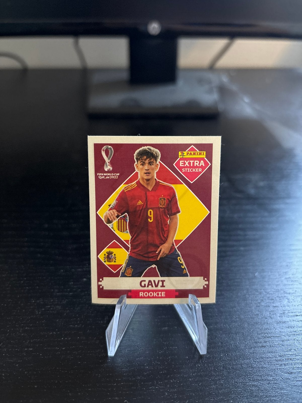 Panini FIFA World Cup Qatar 2022 Extra Sticker Gavi Rookie, Ophalen of Verzenden, Zo goed als nieuw, Sticker