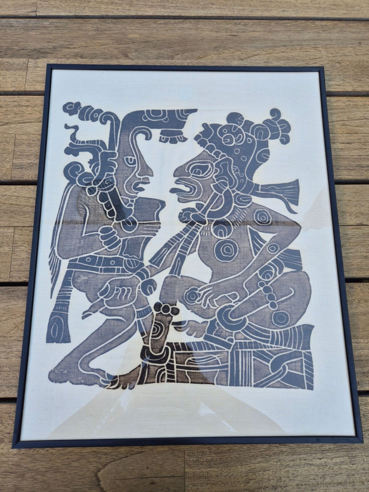 Kunstwerk uit Guatemala op doek, Ophalen