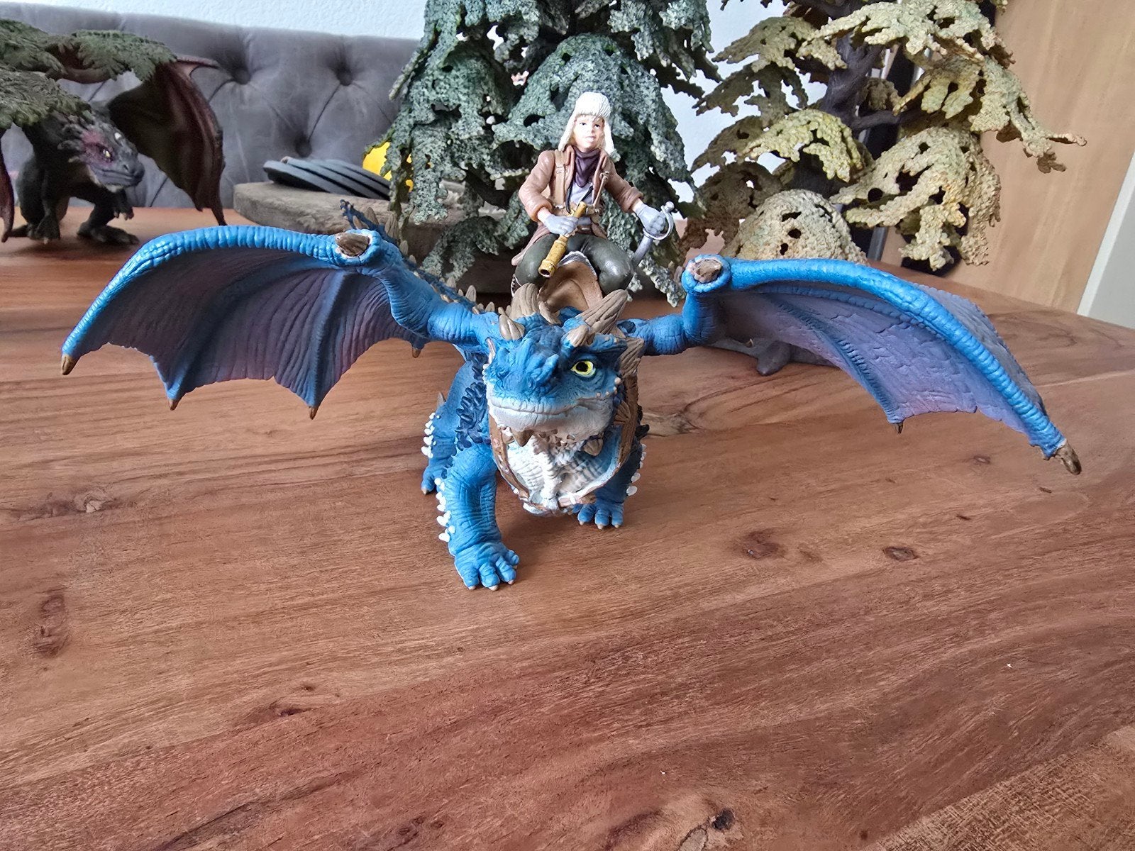 schleich dieren draak zgan, Ophalen of Verzenden, Zo goed als nieuw, Paard, Beeldje of Figuurtje