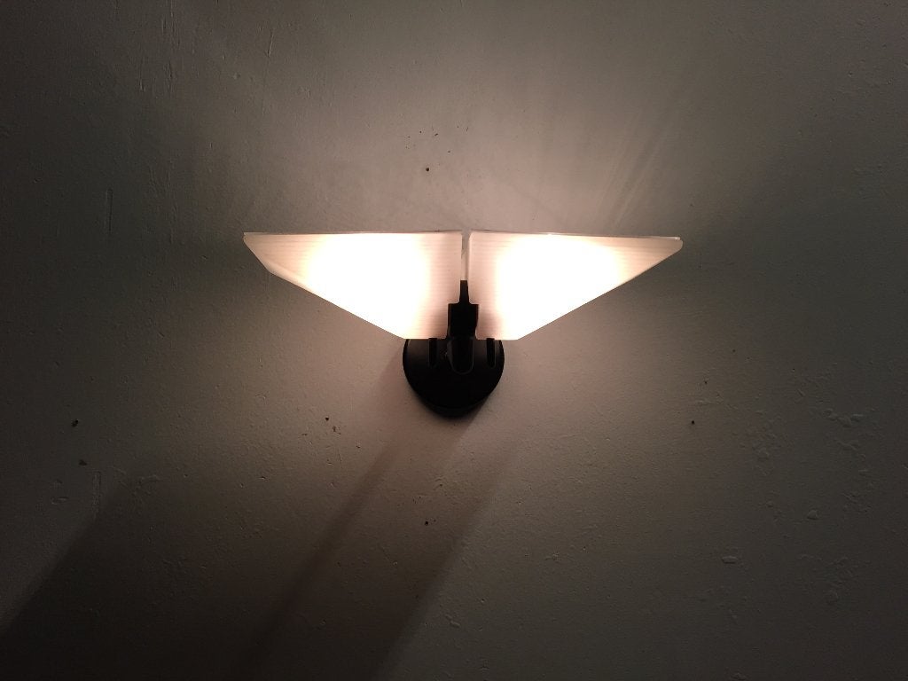 Jaren 70 80 postmodern Italiaans design wandlamp Prandina, Glas, Gebruikt, Ophalen of Verzenden, Italiaans
