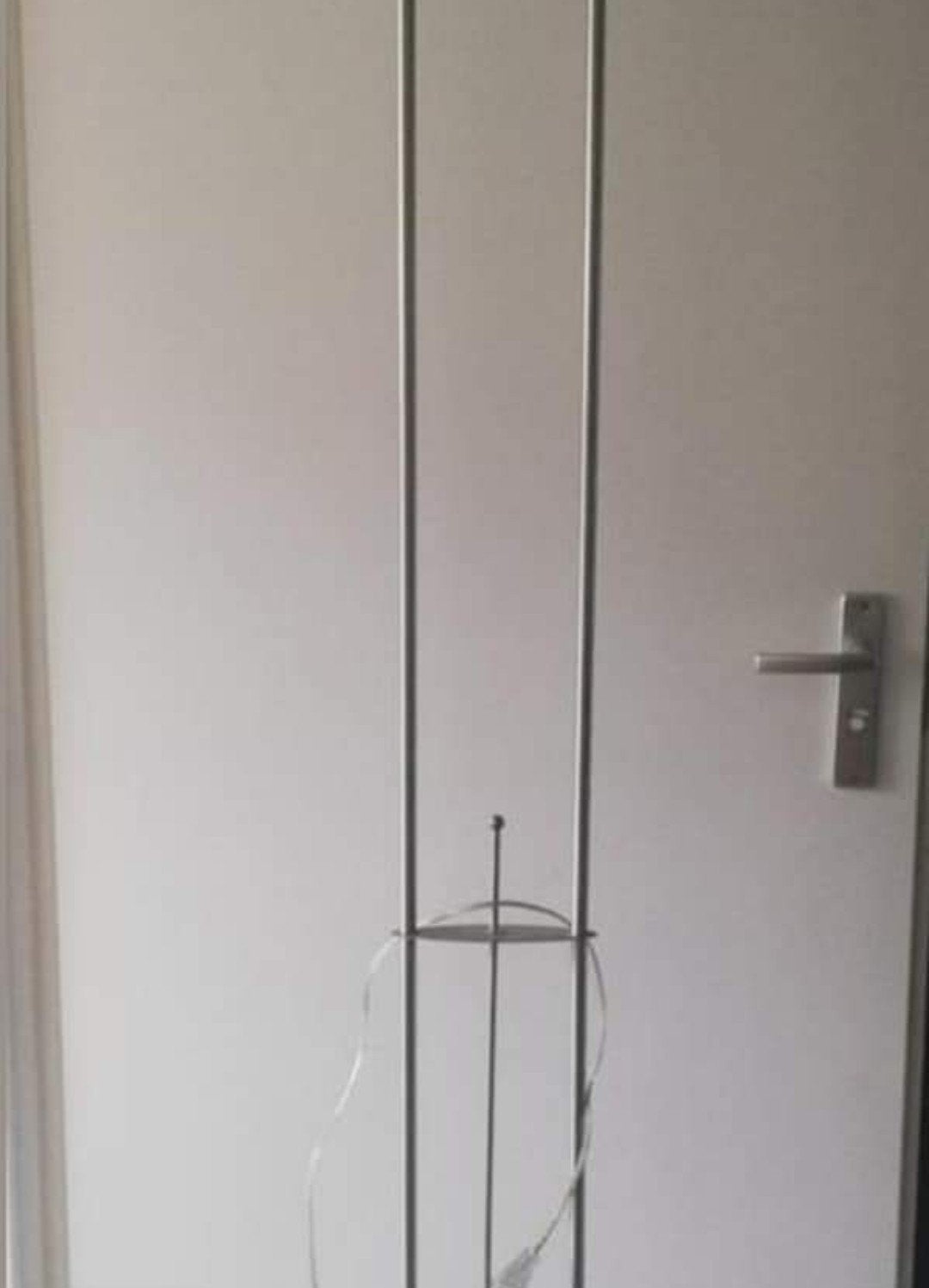 Moderne staande lamp met dimmer, Huis en Inrichting, Lampen | Vloerlampen, Ophalen, Gebruikt, Overige fittingen, Metaal