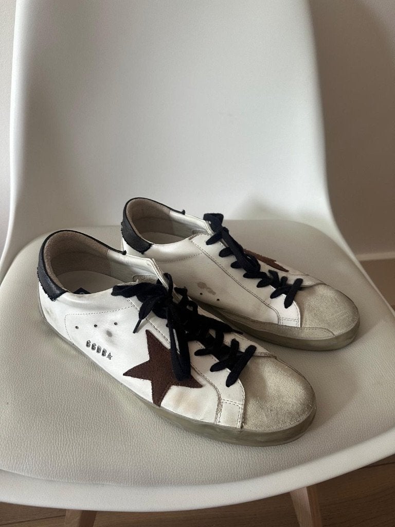 Witte Golden Goose Super-Star Sneaker maat 43,5, Wit, Golden Goose, Ophalen of Verzenden, Sneakers of Gympen