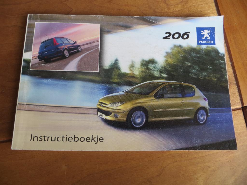 Instructieboek Peugeot 206, 206 SW, 206 RC 2004, Ophalen of Verzenden