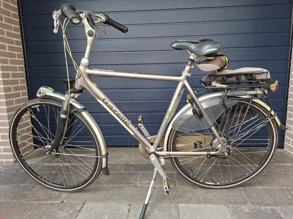 Gazelle Montreux Herenfiets mt 57, Ophalen, Gebruikt, Vering, 57 tot 61 cm