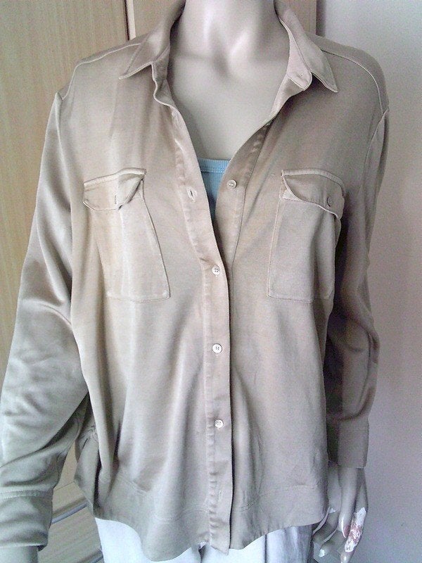 Massimo Dutti camel kleurige top blouse maat L, Overige kleuren, Massimo Dutti, Verzenden, Maat 42/44 (L)