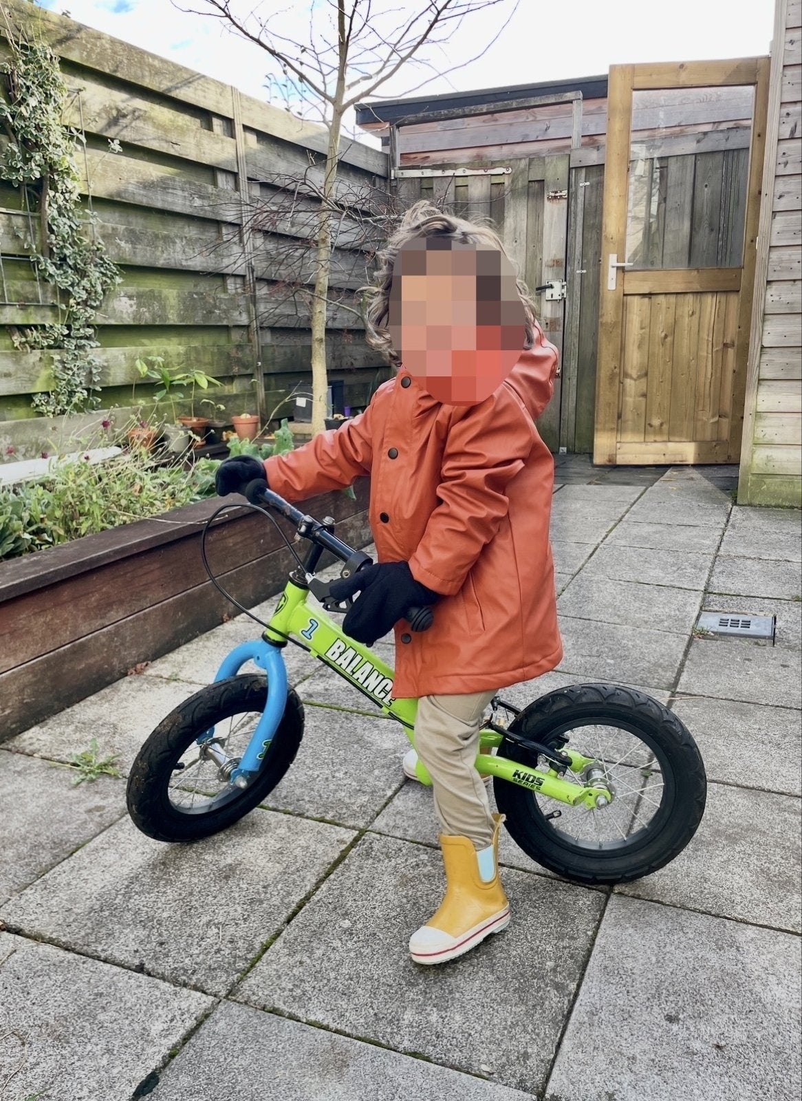 Balance Kids Loopfiets | groen-blauw, Fietsen en Brommers, Fietsen | Kinderfietsjes, Ophalen of Verzenden, Gebruikt, 16 tot 20 inch
