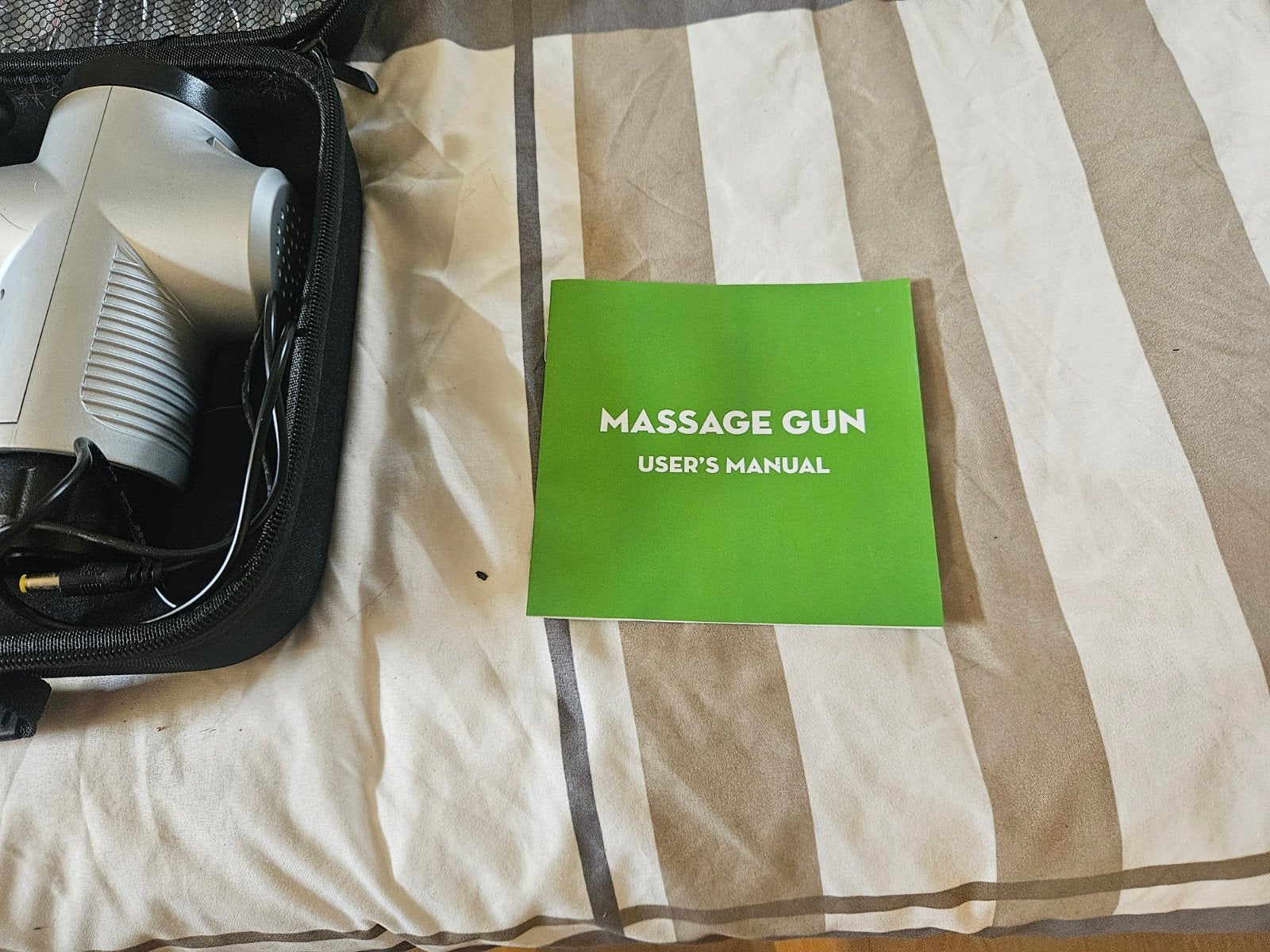 Massage Gun met Opzetstukken en Oplader, Sport en Fitness, Massageproducten, Ophalen of Verzenden
