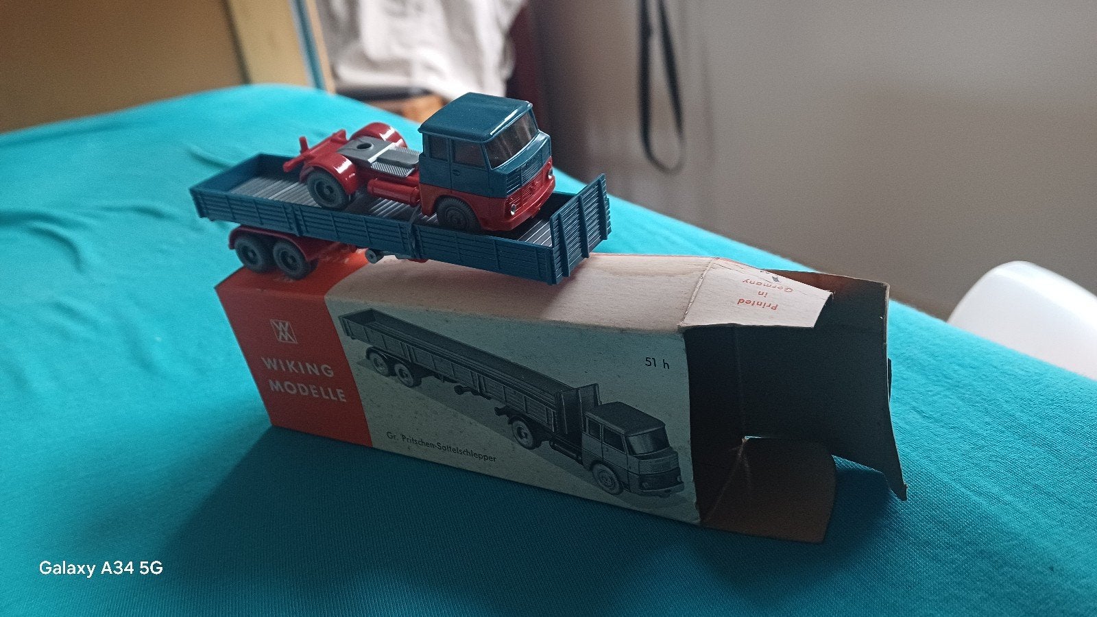 Wiking Gr Pritschen-Sattelschlepper 51h vrachtwagen Nieuw, Hobby en Vrije tijd, Ophalen, Nieuw, Bus of Vrachtwagen, Wiking