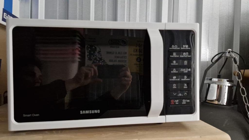 Samsung Smart Oven Combimagnetron MC28H5015AW, Ophalen, Combimagnetron, Grill, Zo goed als nieuw