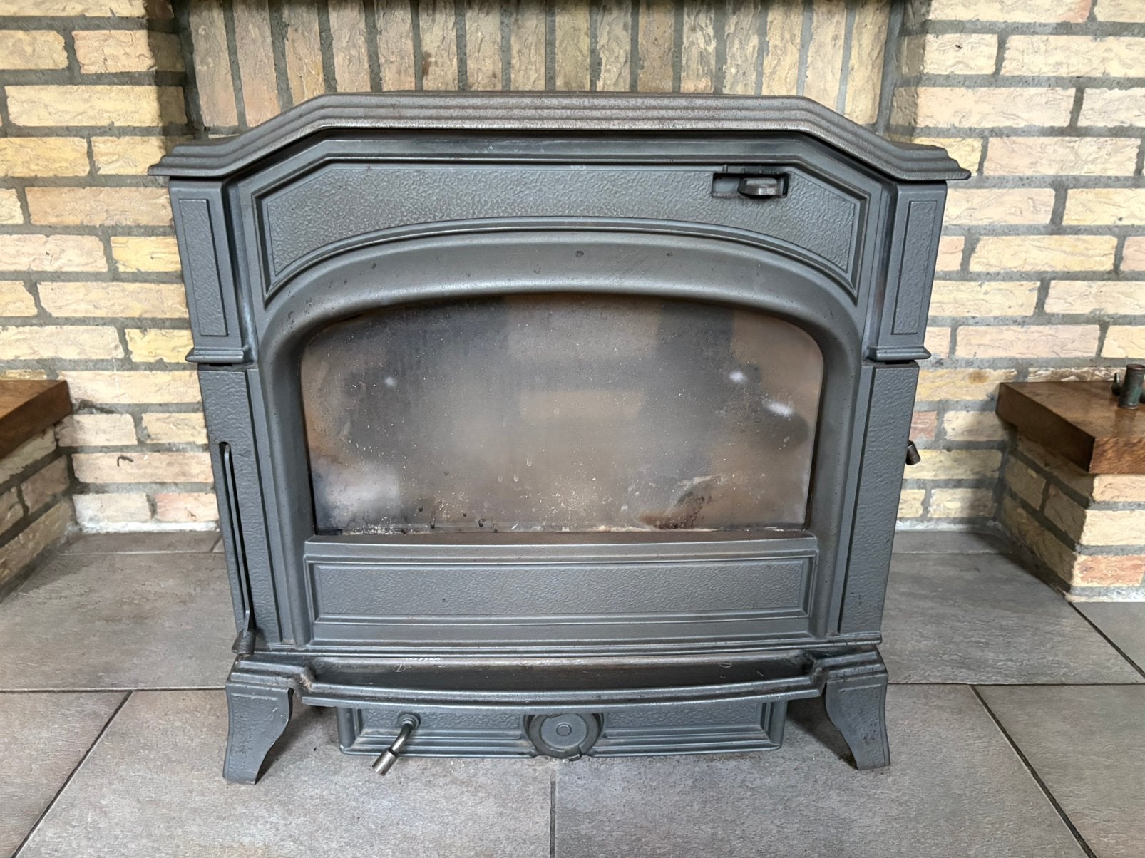 Dovre houtkachel, Huis en Inrichting, Ophalen, Gebruikt, Houtkachel, Vrijstaand
