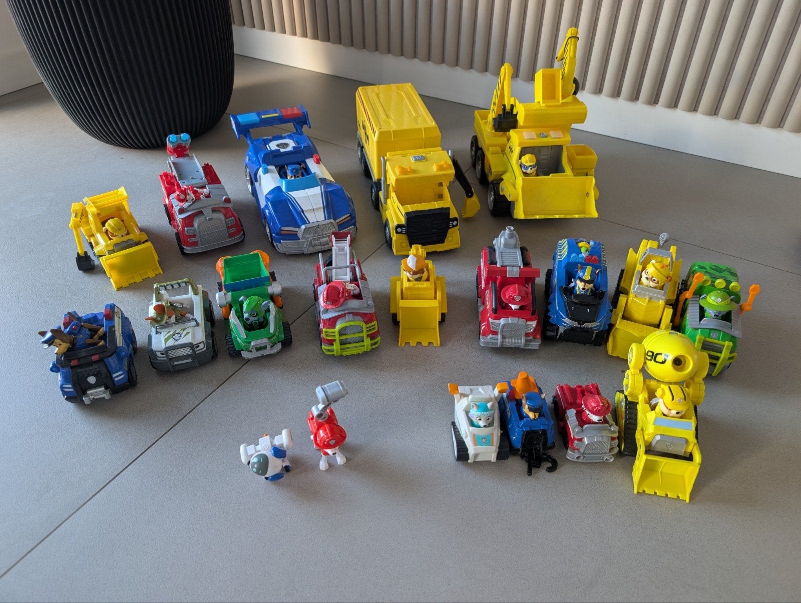 Grote collectie Paw Patrol voertuigen en figuren, Ophalen of Verzenden, Gebruikt