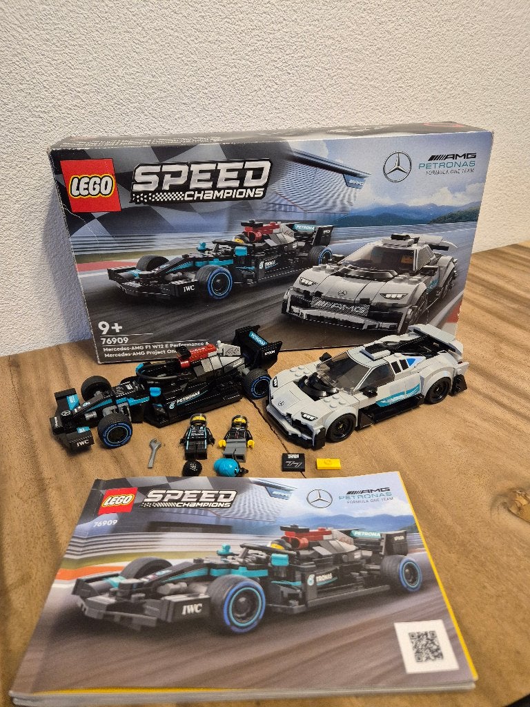 Lego Speed Champions 76909 Mercedes F1 & -AMG, Kinderen en Baby's, Speelgoed | Duplo en Lego, Lego, Lego, Gebruikt, Ophalen of Verzenden