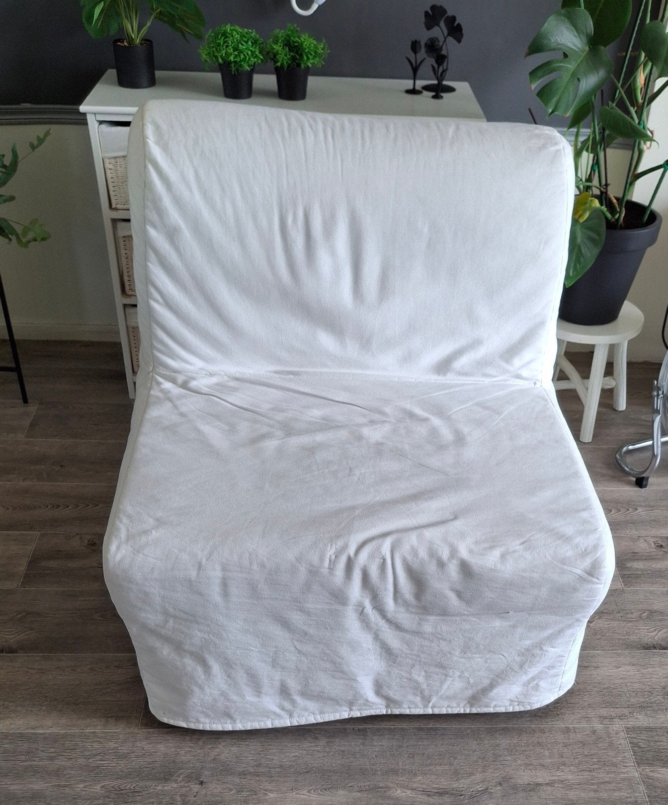 Gratis Stoel Ikea Lycksele Löväs (slaapstoel), Huis en Inrichting, Ophalen, Zo goed als nieuw, Eenpersoons