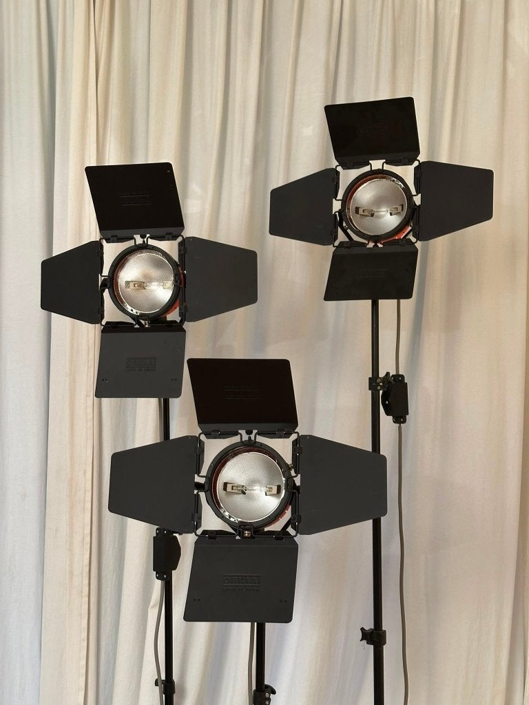 3 NIEUWE ianiro red head 800 watt studiolampen, Ophalen of Verzenden, Nieuw, Lamp of Flitsset
