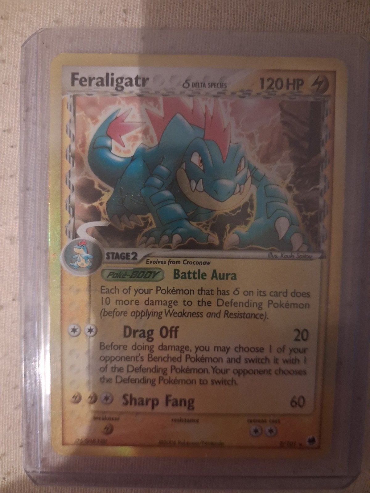 Feraligatr Delta Species Pokémon Kaart, Ophalen of Verzenden
