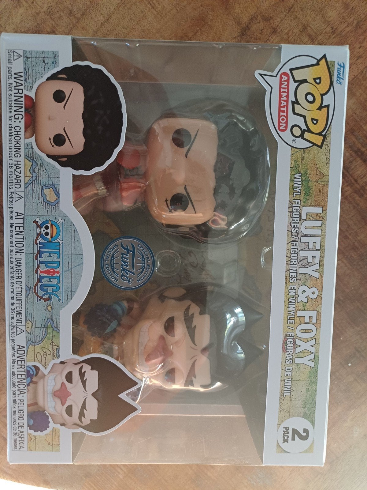 Funko Pop! Animation: One Piece – Luffy & Foxy 2-Pack Specia, Ophalen of Verzenden, Nieuw