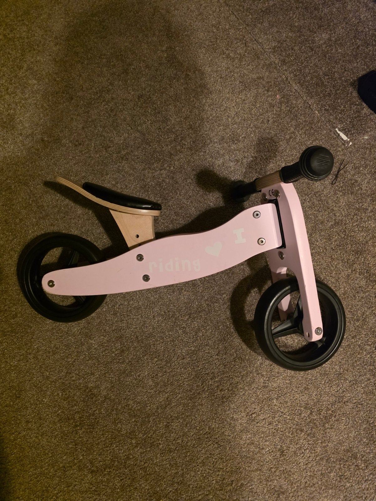 Loopfiets driewieler, Ophalen, Loopfiets