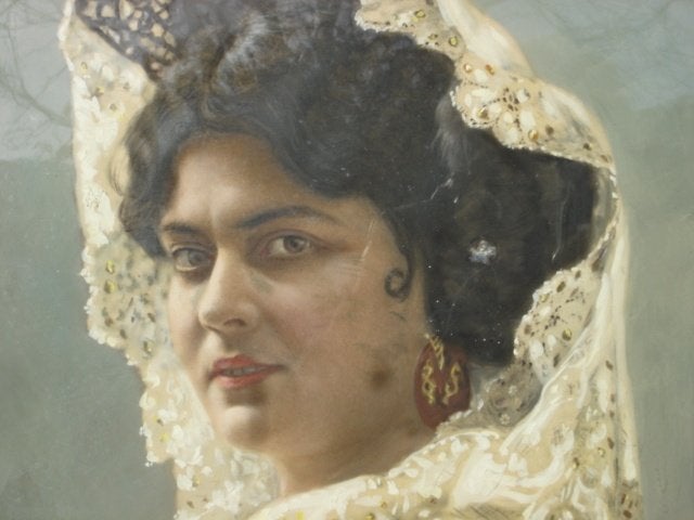 Antieke GROTE portretfoto Maurice Stern / Brussel 1914, Ophalen