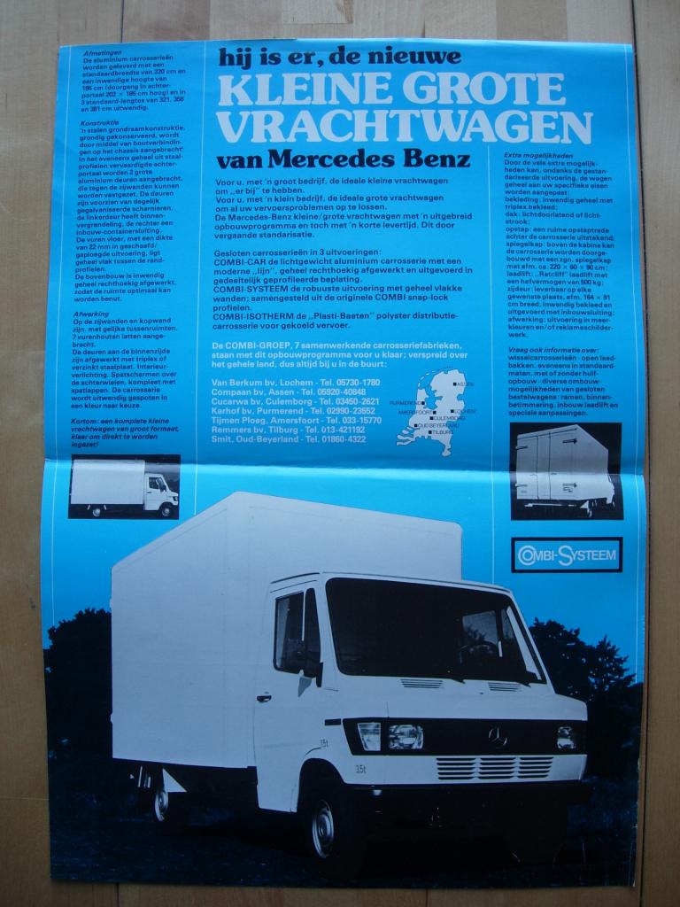 Mercedes 207 208 307 308 310 407 409 Combi Systeem Brochure, Zo goed als nieuw, Mercedes-Benz, Mercedes, Ophalen of Verzenden