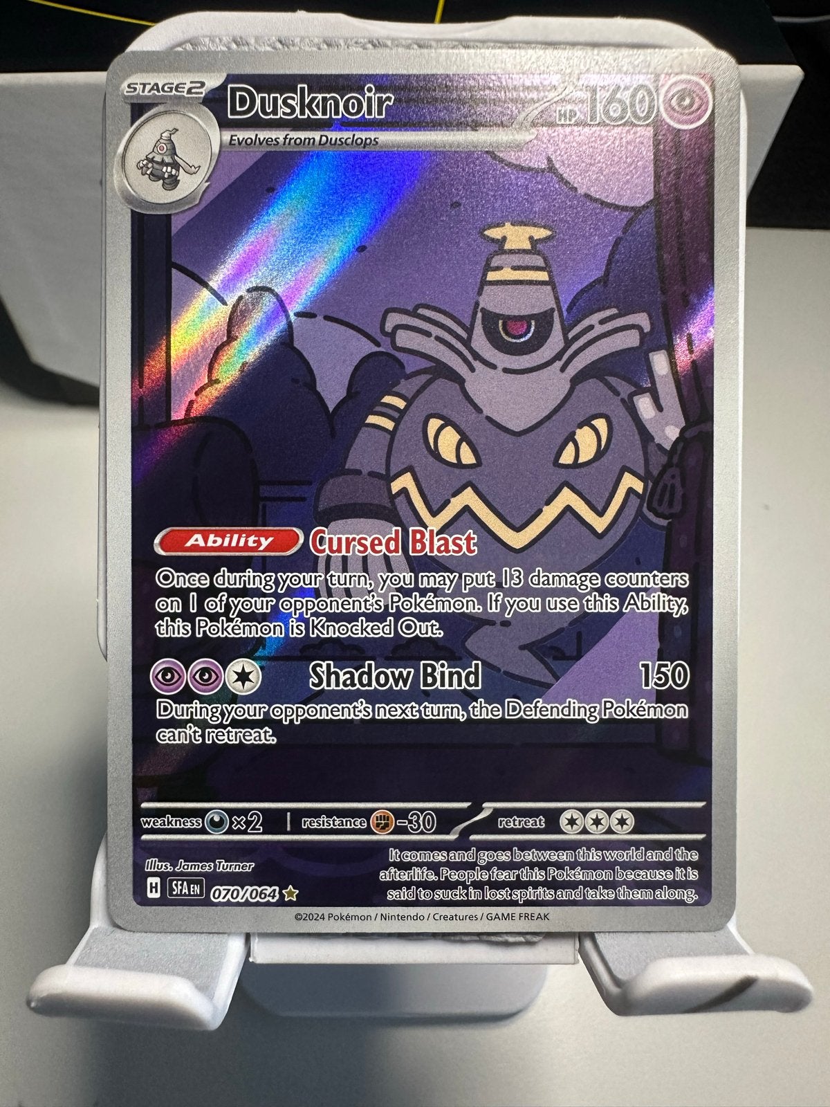 Dusknoir 070/064 - Pokémon Kaart, Ophalen of Verzenden, Zo goed als nieuw, Losse kaart, Foil