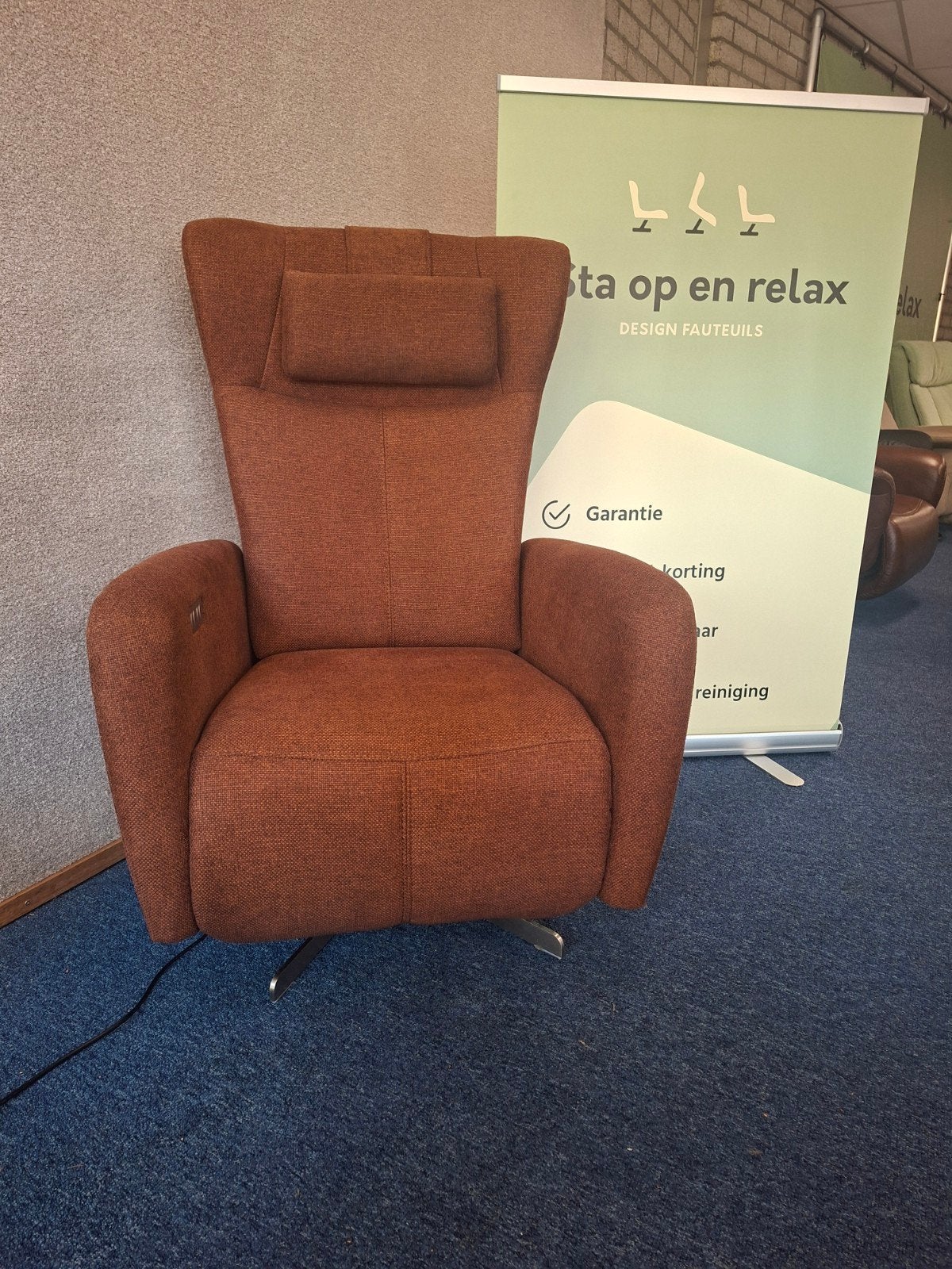 Sta op relax fauteuil Prominent Sorisso zo goed als nieuw !, Minder dan 75 cm, Hoofdstraat 60 Schijndel, Ophalen of Verzenden