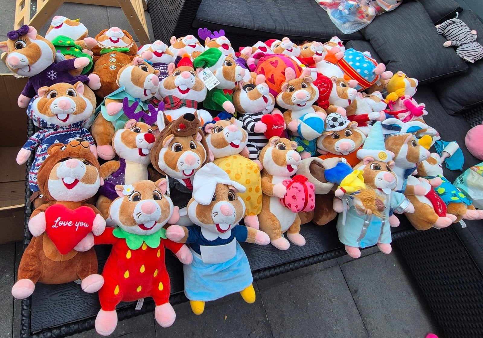 Grote collectie Hamster knuffels - Diverse uitvoeringen, Overige merken, Overige karakters, Hamster, Ophalen of Verzenden