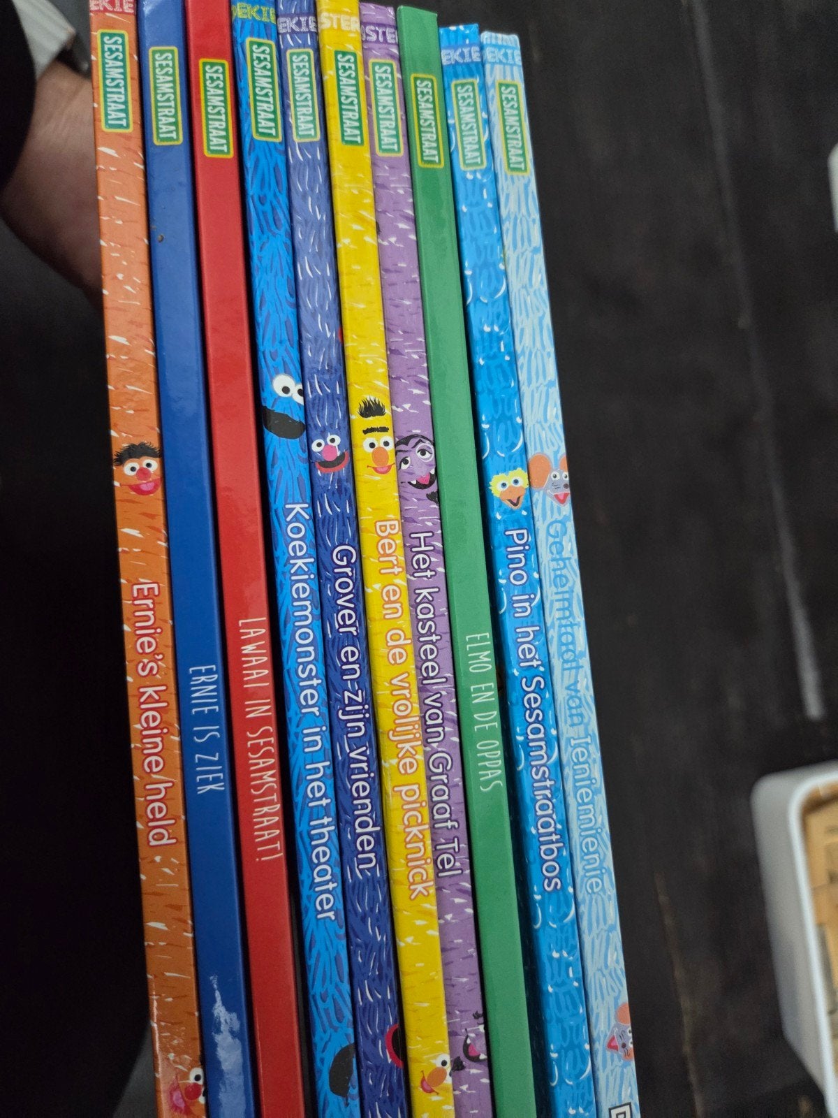 Groot Sesamstraat kinderboeken pakket 9 stuks, Ophalen of Verzenden, Gelezen