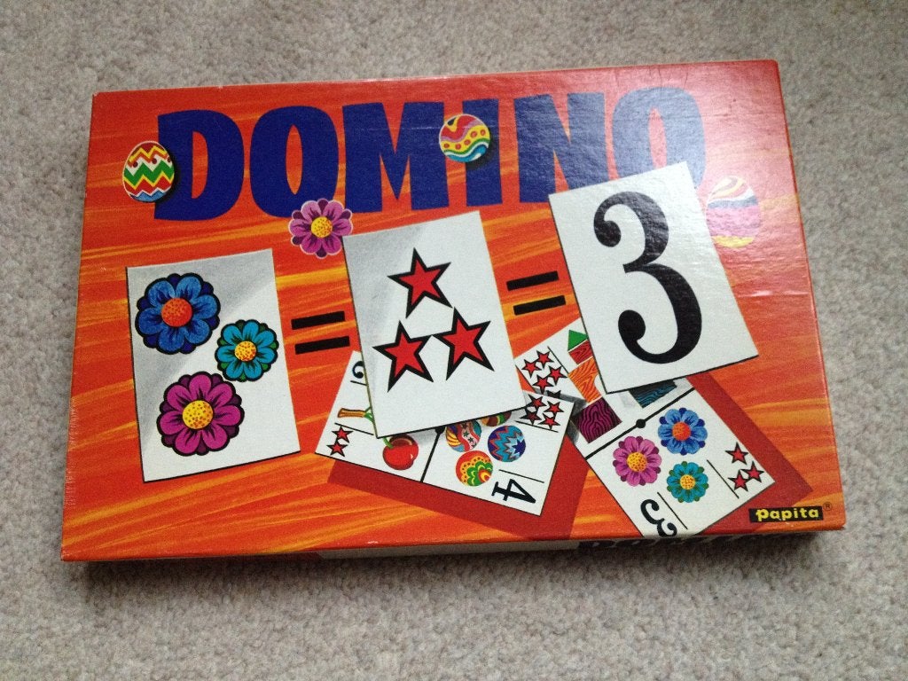 Dominospel, Hobby en Vrije tijd, Gezelschapsspellen | Bordspellen, Ophalen of Verzenden, Gebruikt, Pepita
