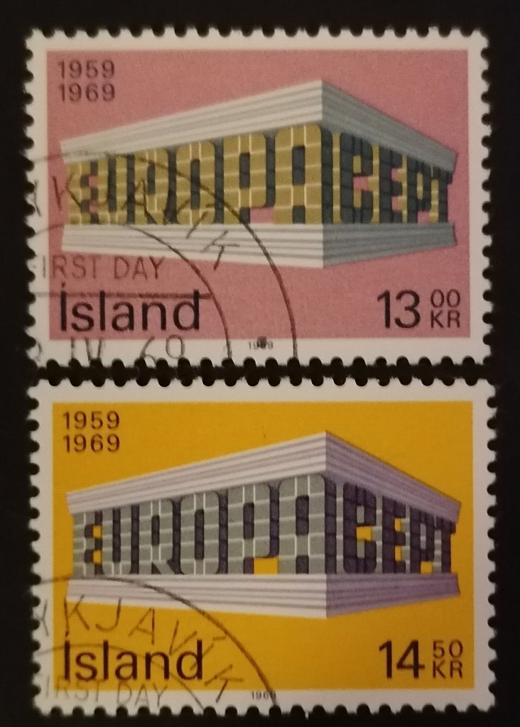 IJSLAND - Europa CEPT 1969, Verzenden, IJsland, Gestempeld