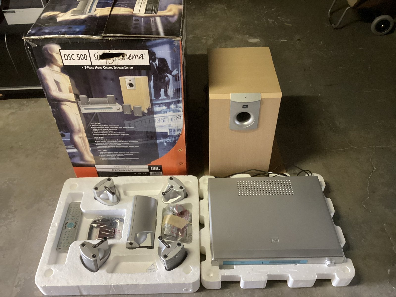 JBL DSC 500 Home Cinema Speakersysteem met DVD-speler, Audio, Tv en Foto, Home Cinema-sets, Ophalen, Gebruikt, JVC, 70 watt of meer