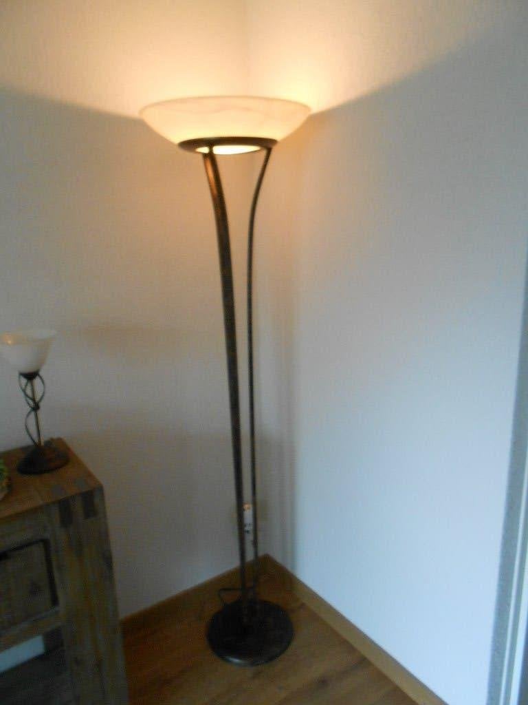 Mooie staande design lamp, Ophalen, Gebruikt, Overige fittingen, Glas
