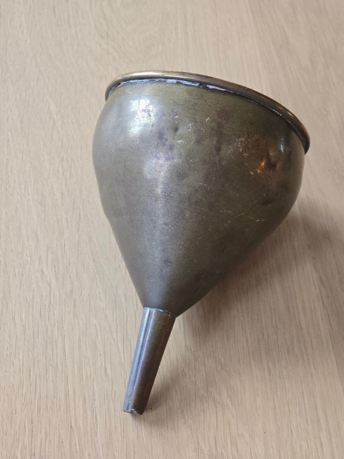 Prachtige antieke bolle koperen trechter eind 19e eeuw €25, Antiek en Kunst, Ophalen of Verzenden