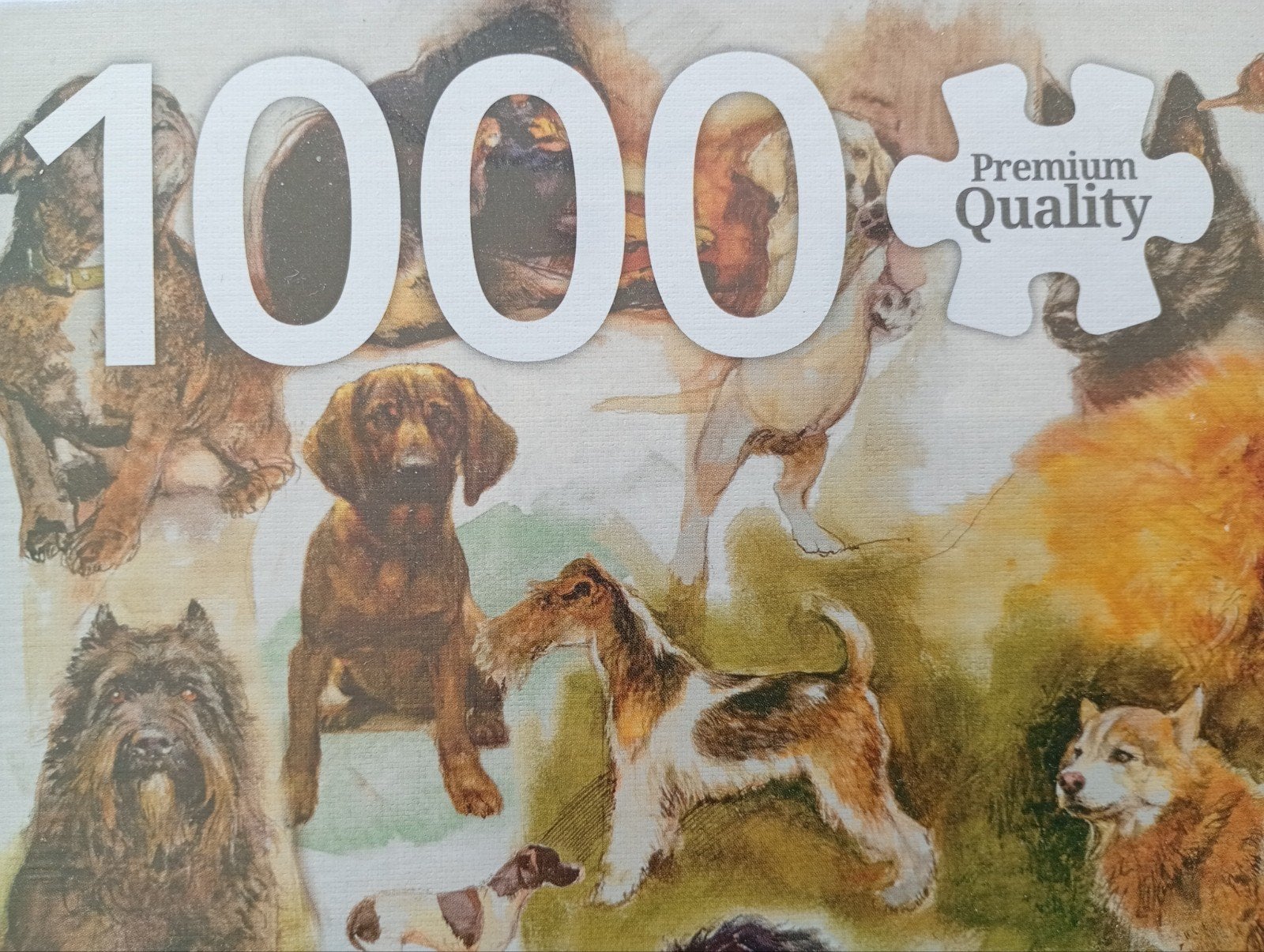 Legpuzzel: Honden, Rien Poortvliet. 1000 stukjes., Ophalen of Verzenden, 500 t/m 1500 stukjes, Nieuw, Legpuzzel