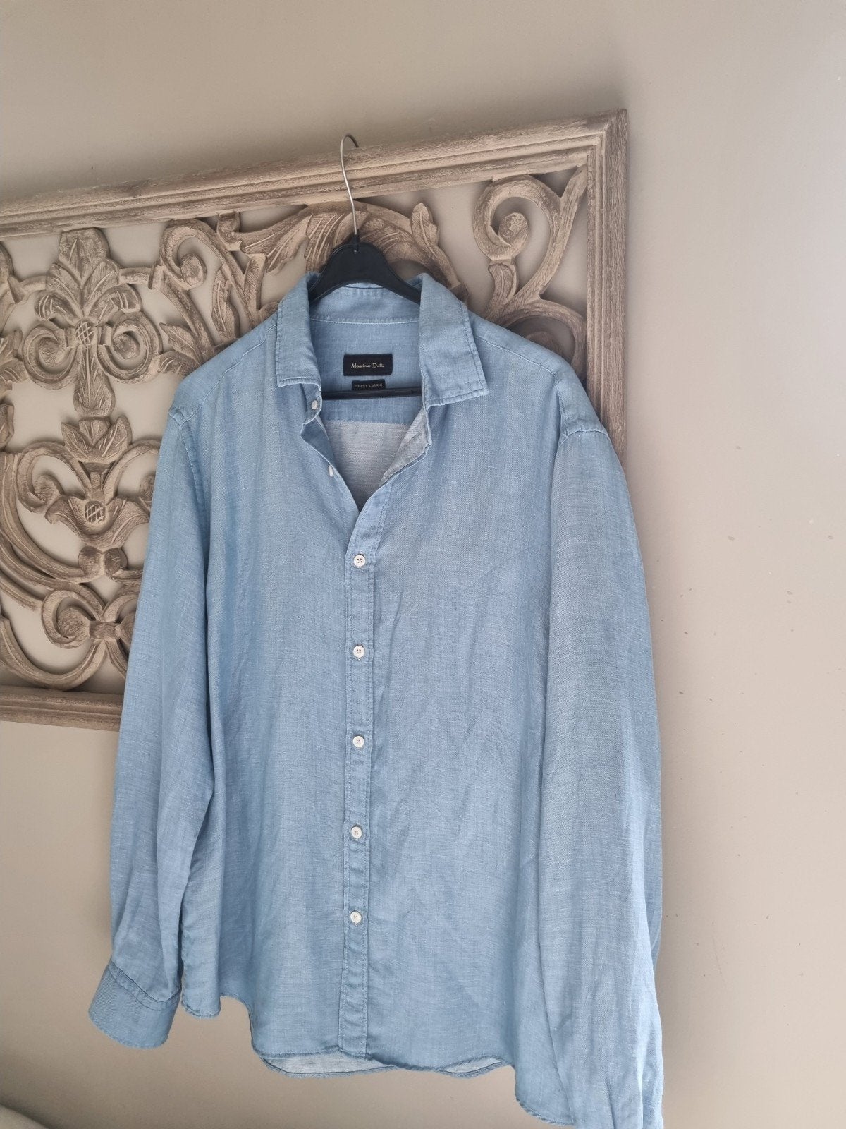 Mooi heren overhemd van Massimo Dutti
Maat XL, Ophalen of Verzenden, Blauw, Massimo Dutti, Halswijdte 43/44 (XL)