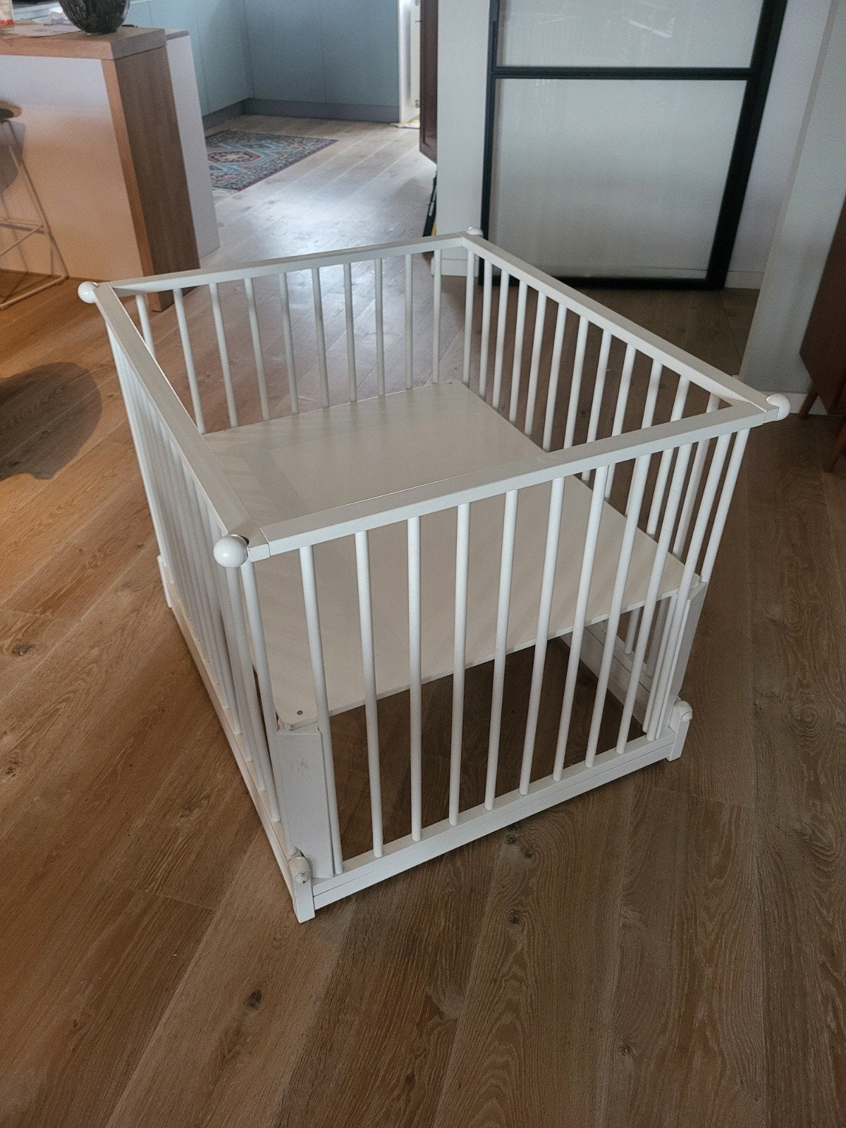 Wit houten BOBITA box. Opvouwbaar en verstelbaar, Ophalen, Gebruikt, Overige typen
