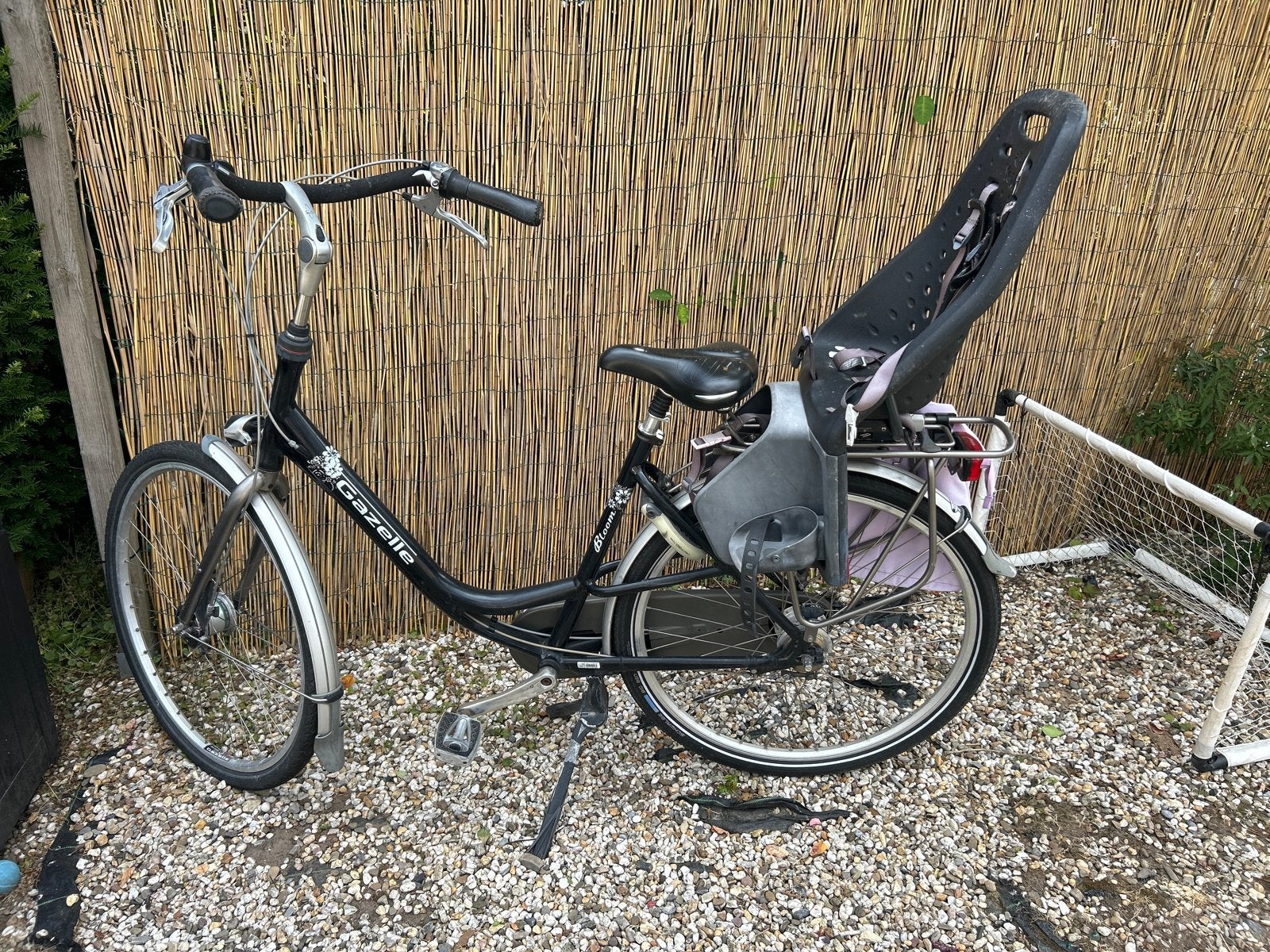 Gazelle damesfiets met kinderzitje en versnellingen, Fietsen en Brommers, Fietsen | Dames | Damesfietsen, Ophalen, Velgrem, Versnellingen
