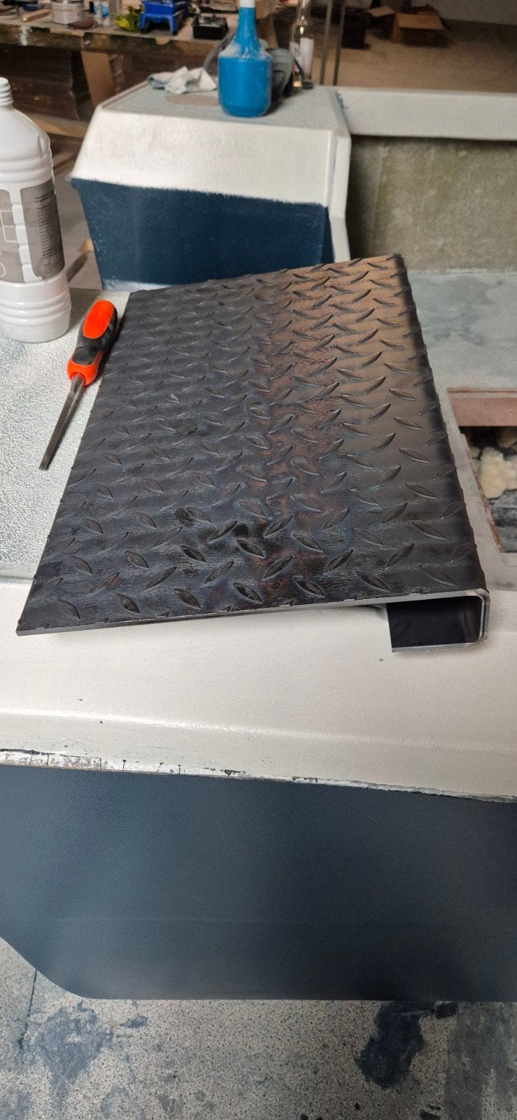 RVS Spiegelplaat voor boot - 54x35cm, 5mm dik, Watersport en Boten, Ophalen of Verzenden, Gebruikt, Overige typen