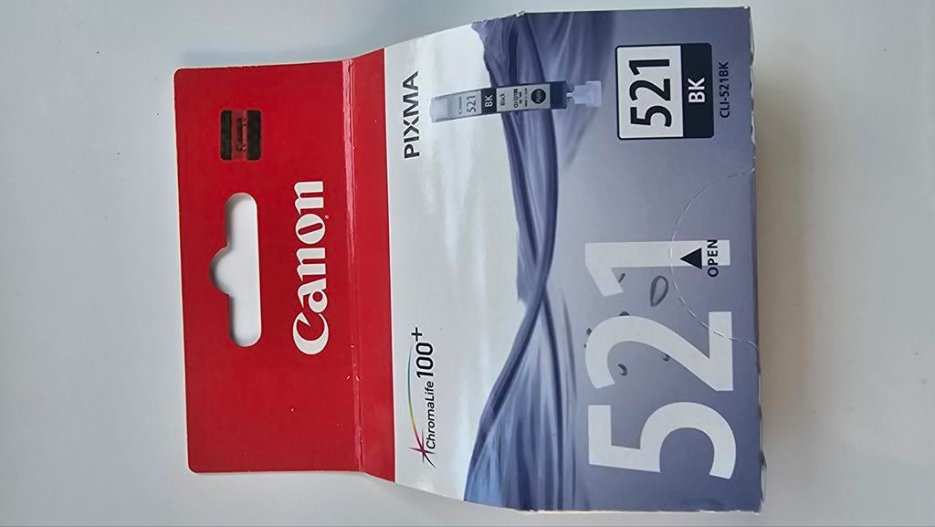 Canon Pixma CLI-521BK Inktcartridge Zwart, Ophalen of Verzenden, Nieuw, Cartridge, Canon