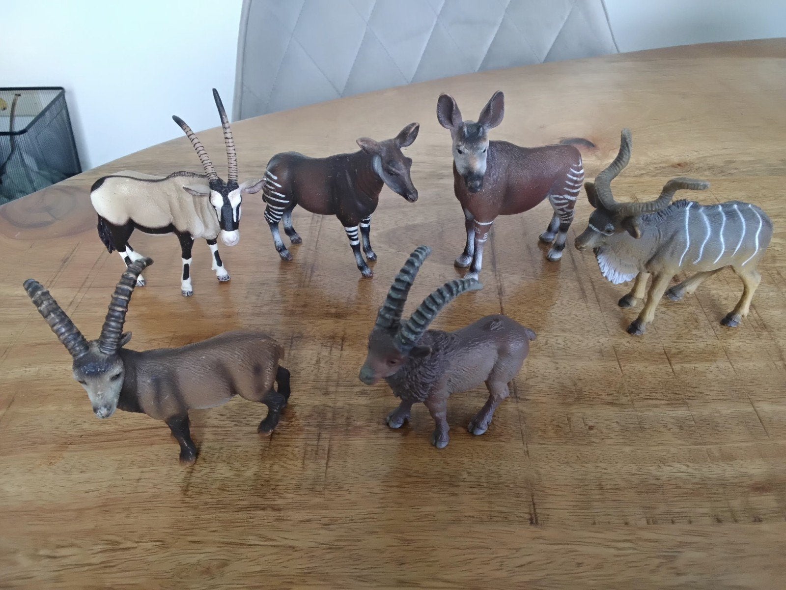 Schleich okapi, koedoe, oryx, steenbok., Verzamelen, Dierenverzamelingen, Ophalen of Verzenden, Zo goed als nieuw, Paard, Beeldje of Figuurtje