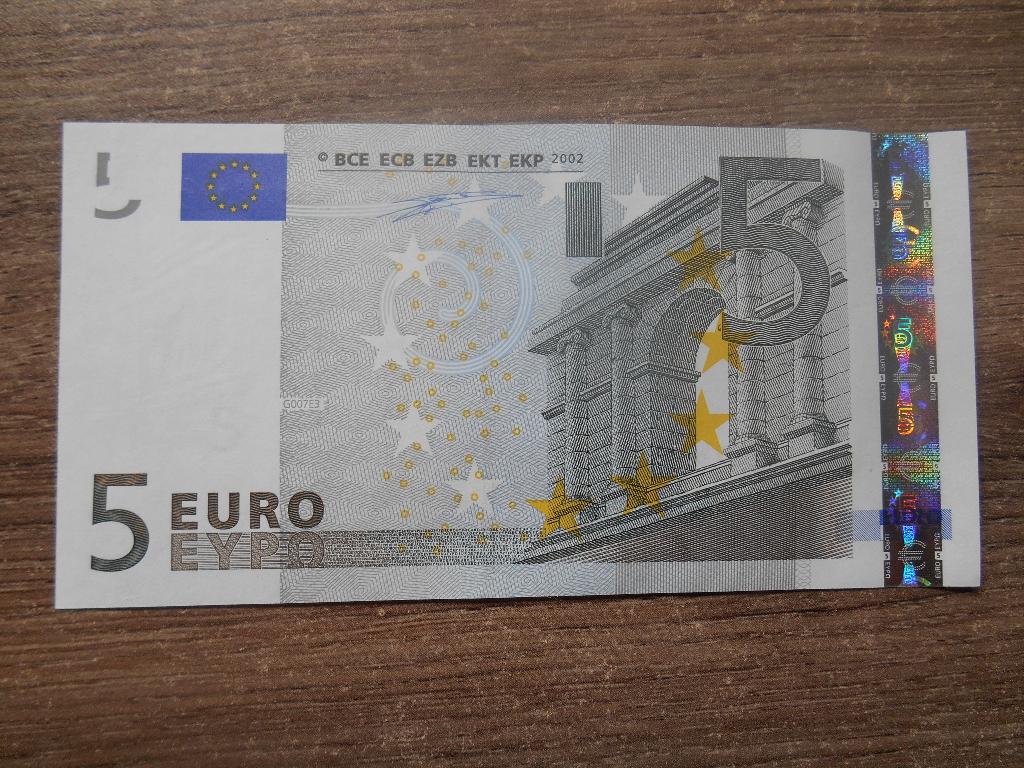 5 eurobiljet Nederland Duisenberg UNC P05352166882, Ophalen of Verzenden, Euro's, Los biljet