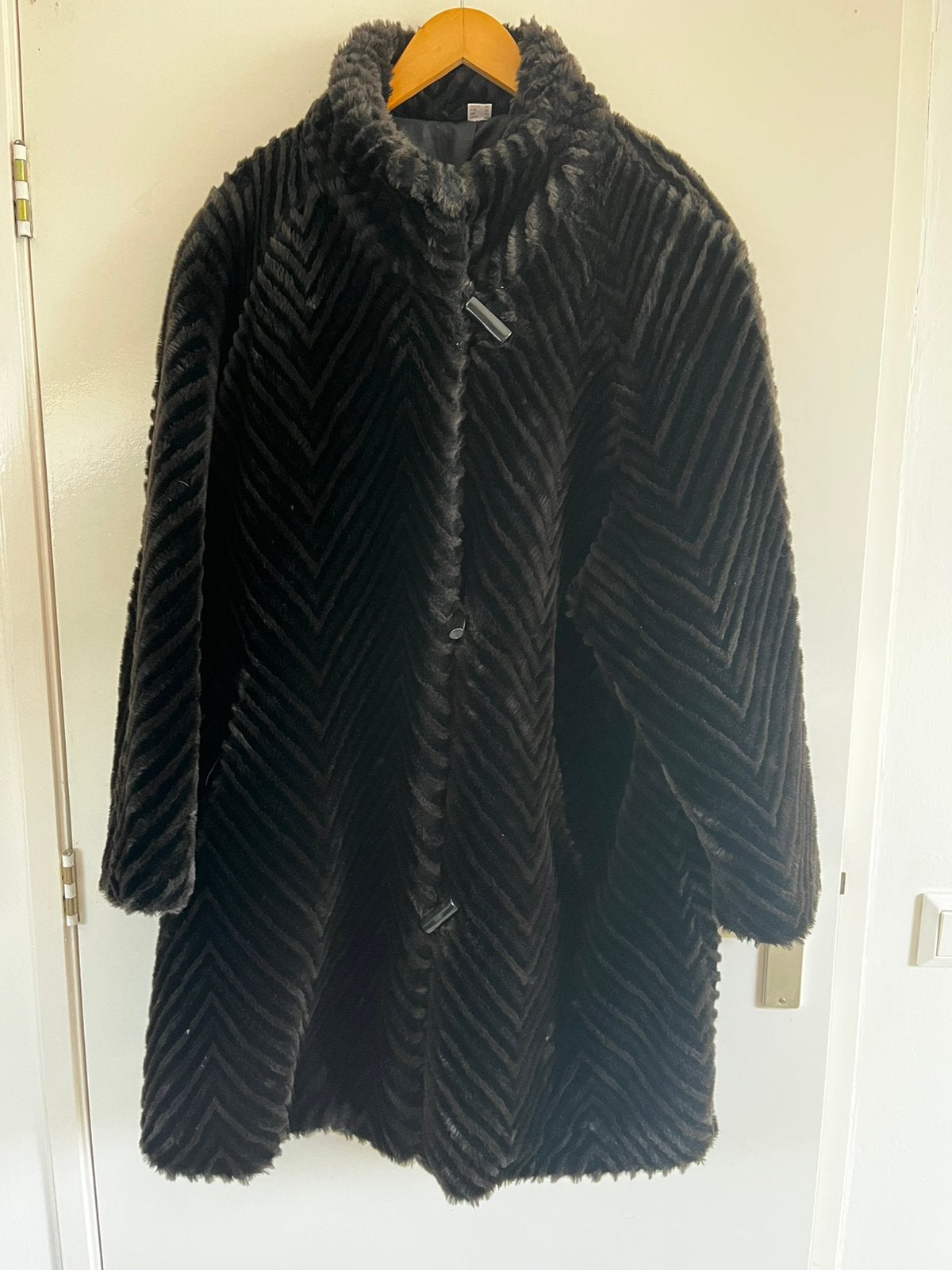 Faux Fur Jas maat 40, Ophalen of Verzenden, Gedragen, Maat 38/40 (M), Bruin