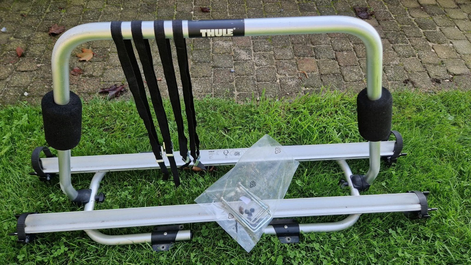 Thule fietsendrager voor op caravan, Caravans en Kamperen, Ophalen, Gebruikt