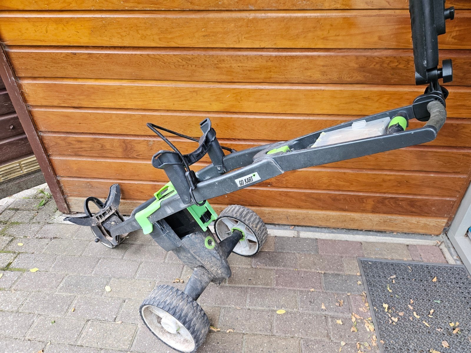 Go Kart Elektrische Golftrolley met Paraplu Houder, Ophalen