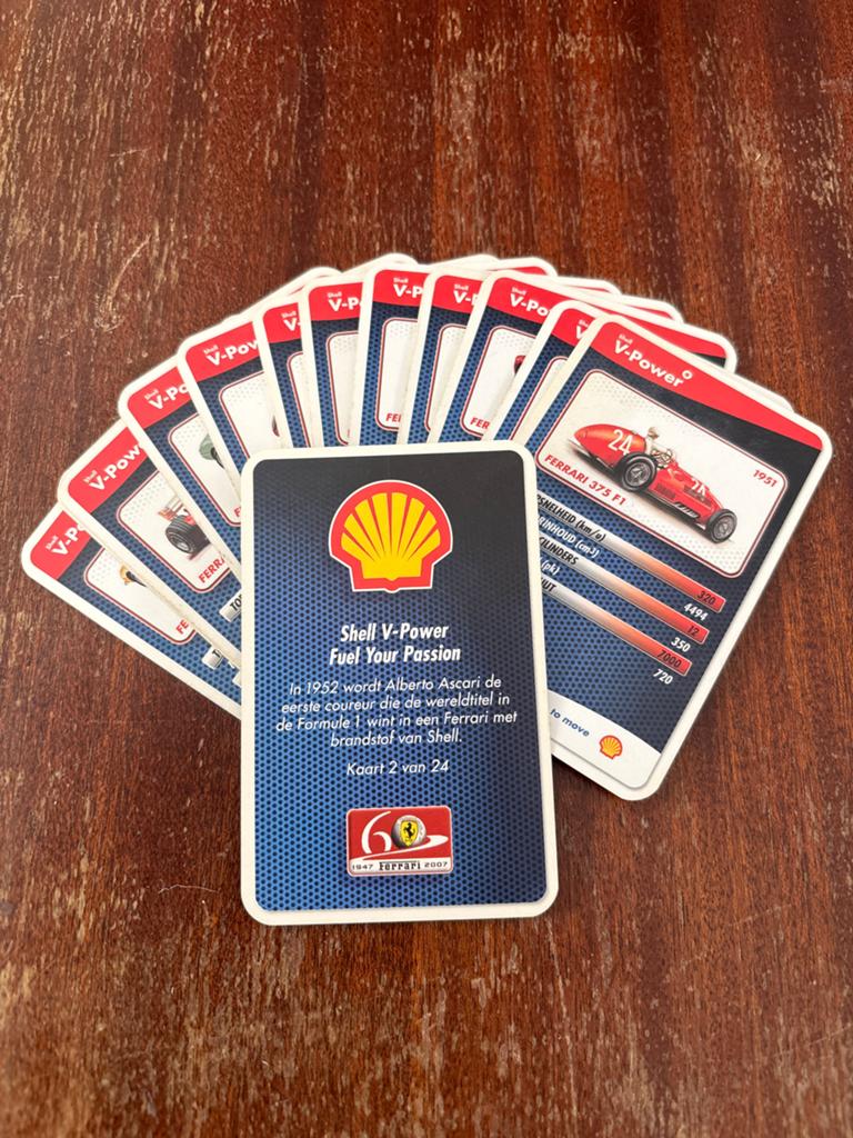 Shell V-Power Ferrari Formule 1 Verzamelkaarten (24 stuks), Ophalen of Verzenden, Zo goed als nieuw, Formule 1