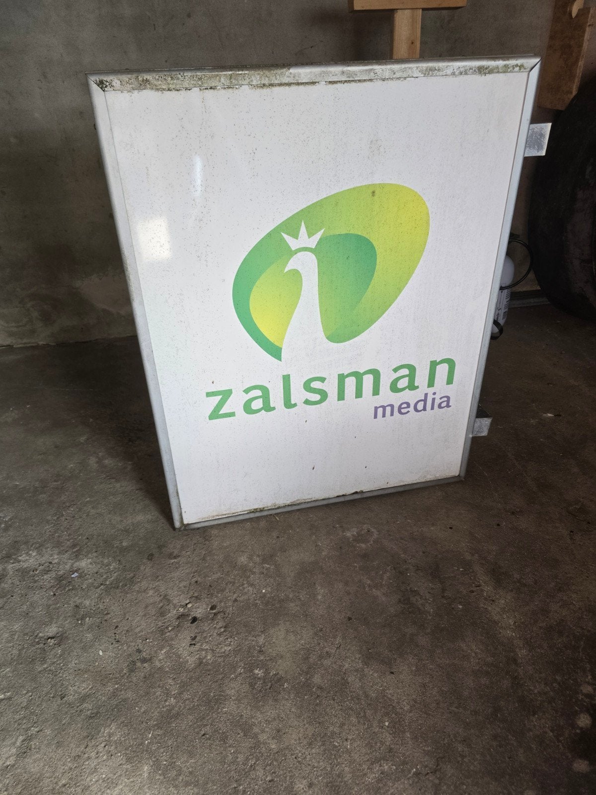 lichtbak, Ophalen, Gebruikt, Reclamebord